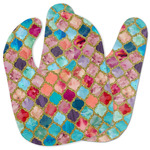 Glitter Moroccan Watercolor Baby Bib