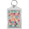 Glitter Moroccan Watercolor Bling Keychain (Personalized)