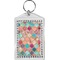 Glitter Moroccan Watercolor Bling Keychain