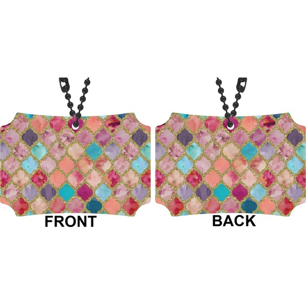 Glitter Moroccan Watercolor Car Ornament - Berlin (Approval)