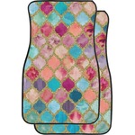 Glitter Moroccan Watercolor Car Floor Mats
