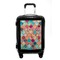 Glitter Moroccan Watercolor Carry On Hard Shell Suitcase - Front