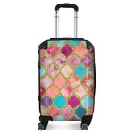 Glitter Moroccan Watercolor Suitcase