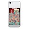 Glitter Moroccan Watercolor Cell Phone Credit Card Holder w/ Phone
