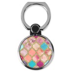 Glitter Moroccan Watercolor Cell Phone Ring Stand & Holder