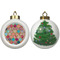Glitter Moroccan Watercolor Ceramic Christmas Ornament - X-Mas Tree (APPROVAL)