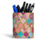 Glitter Moroccan Watercolor Ceramic Pen Holder