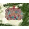 Glitter Moroccan Watercolor Christmas Ornament (On Tree)