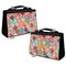 Glitter Moroccan Watercolor Classic Totes w/ Leather Trim Double Front and Back