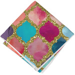 Glitter Moroccan Watercolor Cloth Napkin