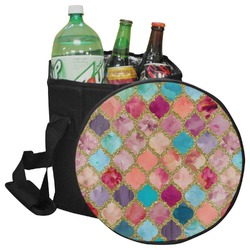 Glitter Moroccan Watercolor Collapsible Cooler & Seat