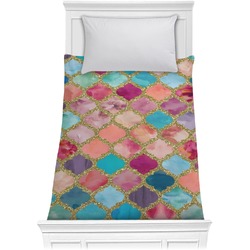 Glitter Moroccan Watercolor Comforter - Twin XL