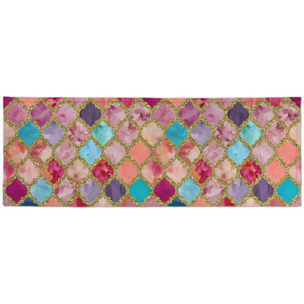 Glitter Moroccan Watercolor Cooling Towel- Approval