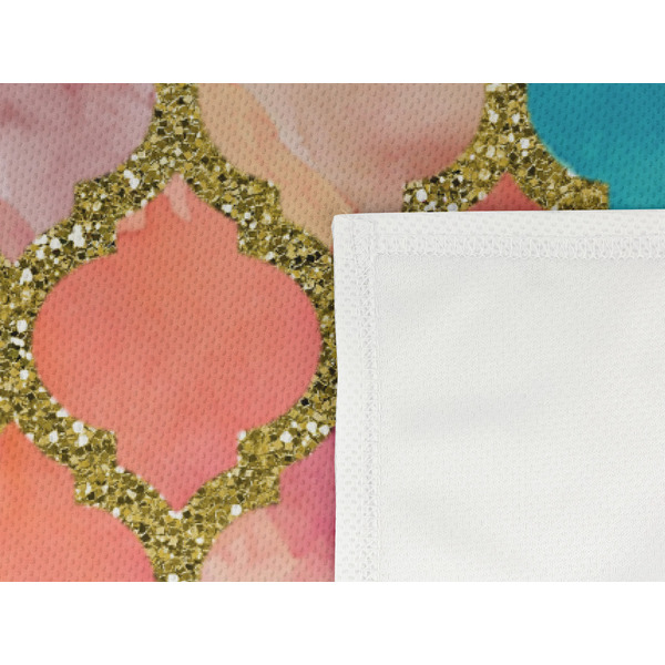 Glitter Moroccan Watercolor Cooling Towel- Detail