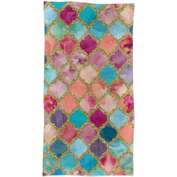 Glitter Moroccan Watercolor Crib Comforter/Quilt - Apvl