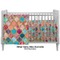 Glitter Moroccan Watercolor Crib - Profile Sold Seperately
