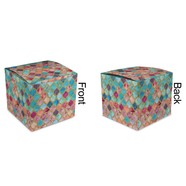 Glitter Moroccan Watercolor Cubic Gift Box - Approval