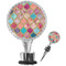 Glitter Moroccan Watercolor Wine Bottle Stopper