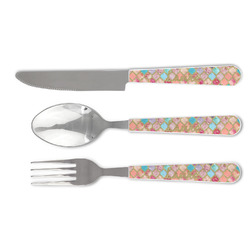 Glitter Moroccan Watercolor Cutlery Set