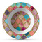 Glitter Moroccan Watercolor Plastic Bowl - Microwave Safe - Composite Polymer