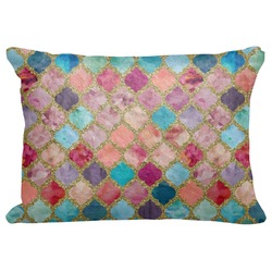 Glitter Moroccan Watercolor Decorative Baby Pillowcase - 16"x12"