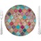 Glitter Moroccan Watercolor Dinner Plate