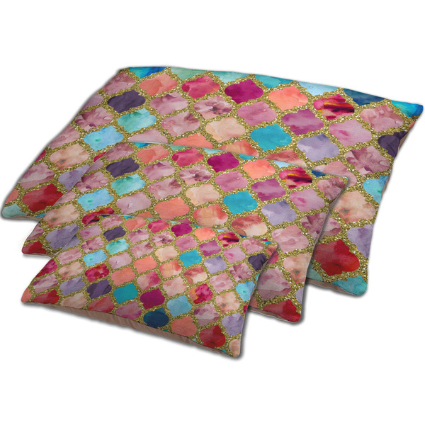 Glitter Moroccan Watercolor Dog Beds - MAIN (sm, med, lrg)