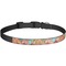 Glitter Moroccan Watercolor Dog Collar - Large - Front