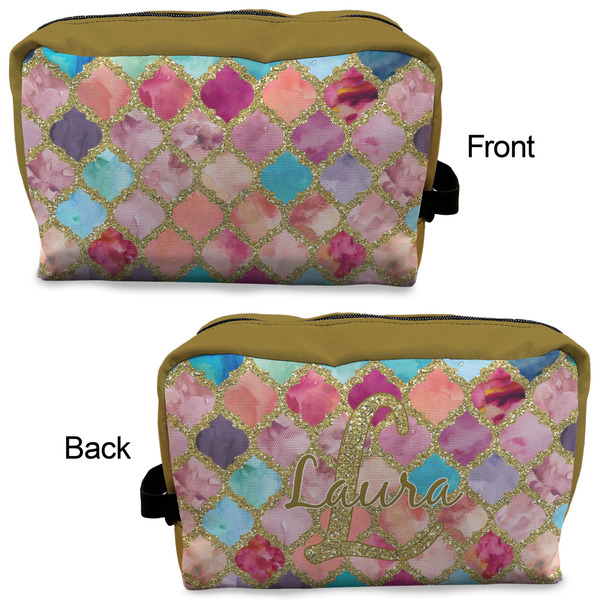 Glitter Moroccan Watercolor Dopp Kit - Approval