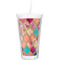 Glitter Moroccan Watercolor Double Wall Tumbler with Straw (Personalized)
