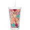 Glitter Moroccan Watercolor Double Wall Tumbler with Straw