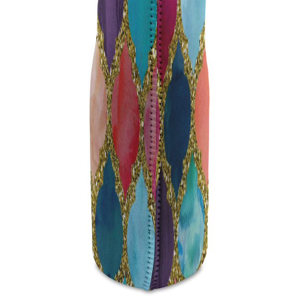 Glitter Moroccan Watercolor Double Wine Tote - DETAIL 2 (new)