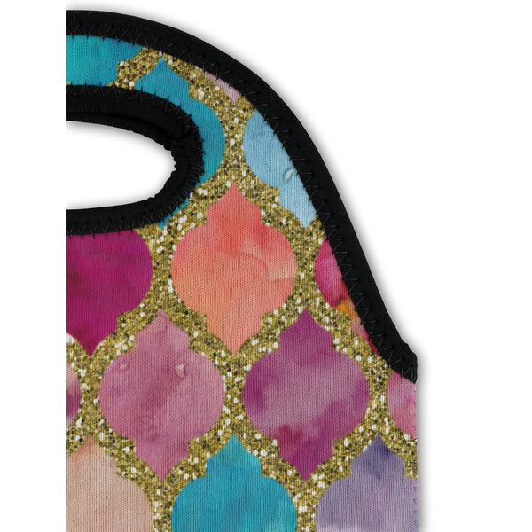Glitter Moroccan Watercolor Double Wine Tote - Detail 1 (new)