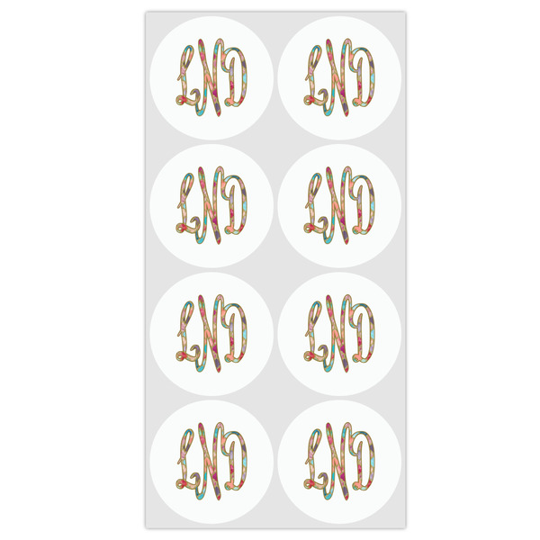 Glitter Moroccan Watercolor Drink Topper - Medium - Set of 12