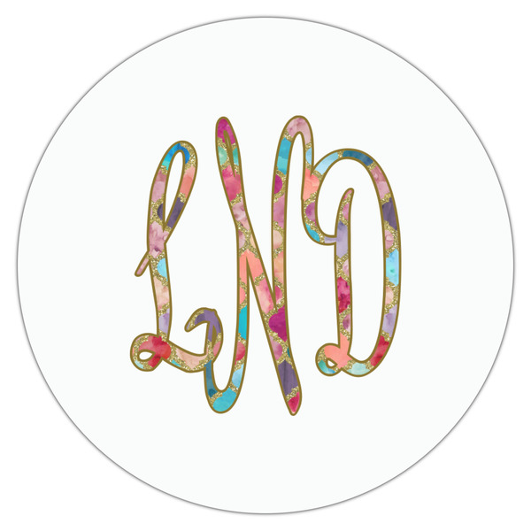 Glitter Moroccan Watercolor Drink Topper - XSmall - Single