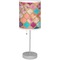 Glitter Moroccan Watercolor Drum Lampshade with base included