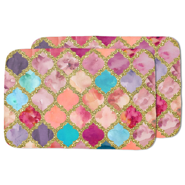 Glitter Moroccan Watercolor Drying Dish Mat - MAIN