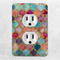 Glitter Moroccan Watercolor Electric Outlet Plate - LIFESTYLE