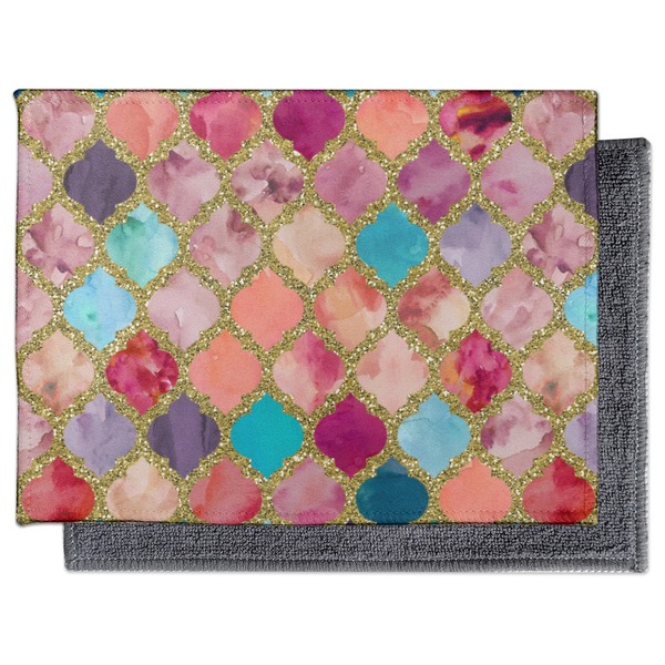 Glitter Moroccan Watercolor Electronic Screen Wipe - Flat