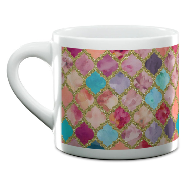 Glitter Moroccan Watercolor Espresso Cup - 6oz (Double Shot) (MAIN)
