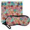 Glitter Moroccan Watercolor Eyeglass Case & Cloth Set