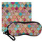 Glitter Moroccan Watercolor Eyeglass Case & Cloth
