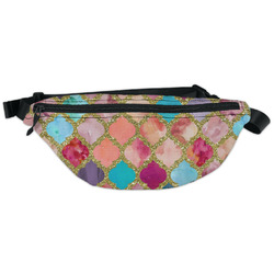 Glitter Moroccan Watercolor Fanny Pack - Classic Style