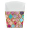 Glitter Moroccan Watercolor French Fry Favor Box - Front View