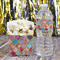 Glitter Moroccan Watercolor French Fry Favor Box - w/ Water Bottle