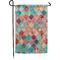 Glitter Moroccan Watercolor Small Garden Flag - Single Sided