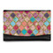 Glitter Moroccan Watercolor Genuine Leather Womens Wallet - Front/Main