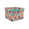 Glitter Moroccan Watercolor Gift Boxes with Lid - Canvas Wrapped - Small - Front/Main