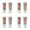 Glitter Moroccan Watercolor Glass Shot Glass - 2 oz - Set of 4 - APPROVAL
