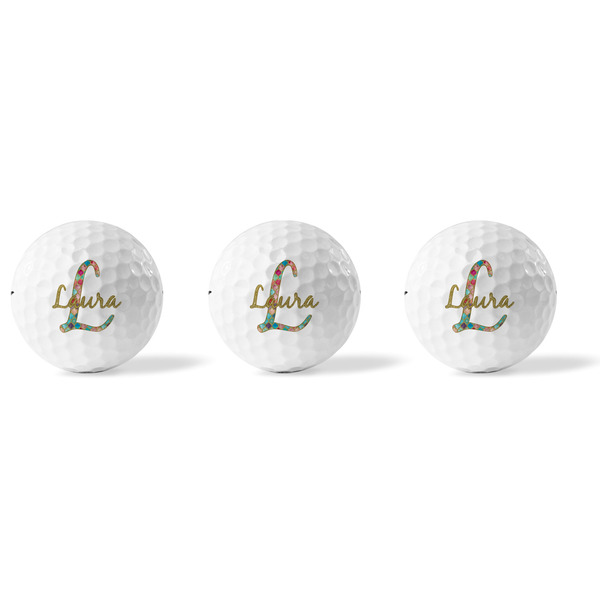Glitter Moroccan Watercolor Golf Balls - Titleist - Set of 3 - APPROVAL